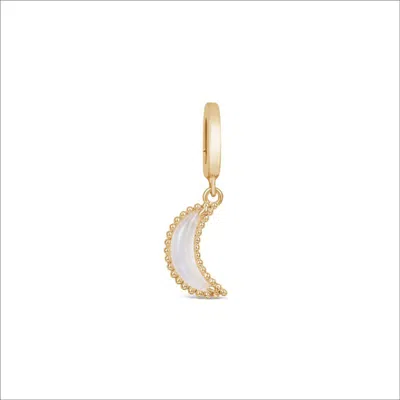 Kajal Naina Women's Gold / White Promise The Moon Charm In Multi