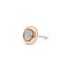 Kajal Naina Women's Rose Gold Round Cluster Diamonds Single Stud In Gold