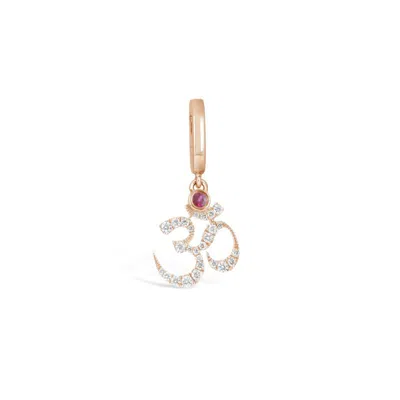 Kajal Naina Women's Rose Gold Tranquility Aum Charm