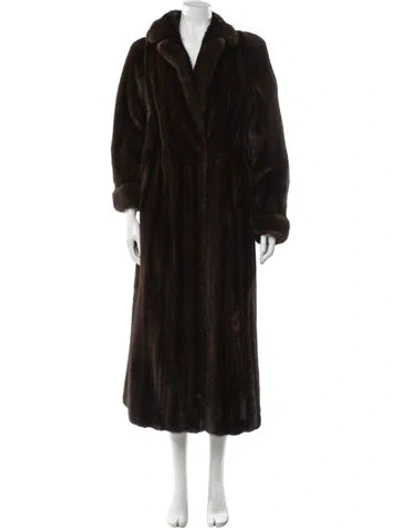 Pre-owned Kakas Furs Mink Fur Coat In Brown