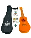 Kako'o Music Sunburst Wooden Ukulele Set In Multi