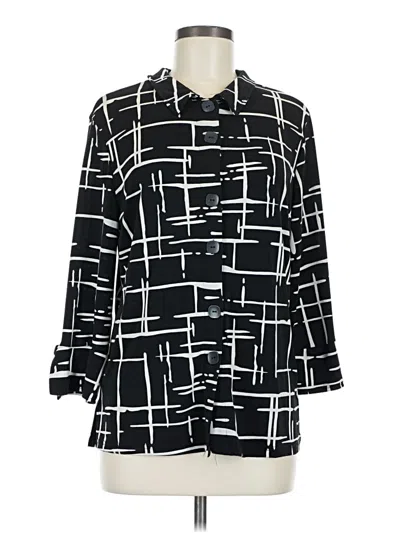 Pre-owned Kaktus 3/4 Sleeve Blouse In Black