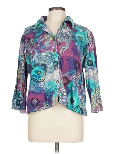 Pre-owned Kaktus Blazer Jacket In Purple