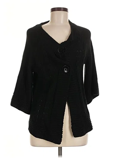 Pre-owned Kaktus Cardigan Sweater In Black
