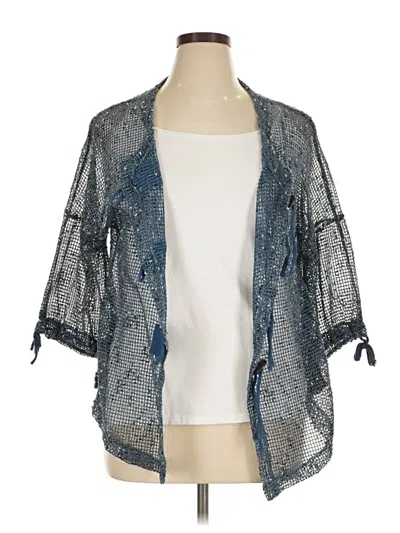 Pre-owned Kaktus Cardigan Sweater In Blue