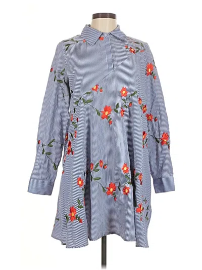 Pre-owned Kaktus Casual Dress In Blue