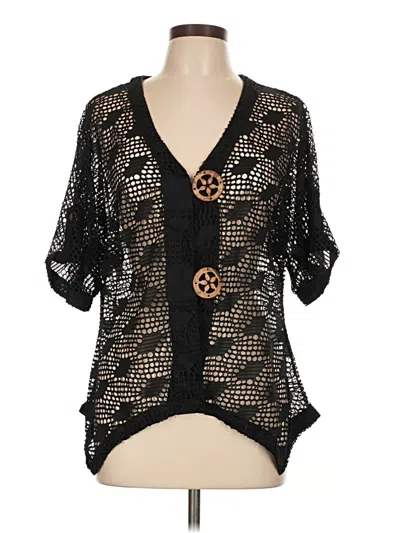 Pre-owned Kaktus Kimono In Black