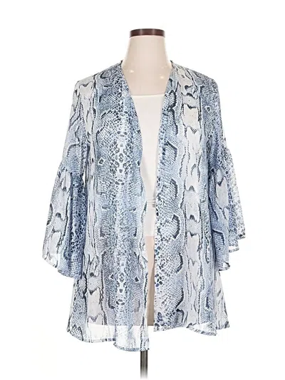 Pre-owned Kaktus Kimono In Blue
