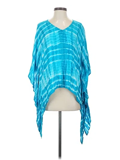 Pre-owned Kaktus Kimono In Teal