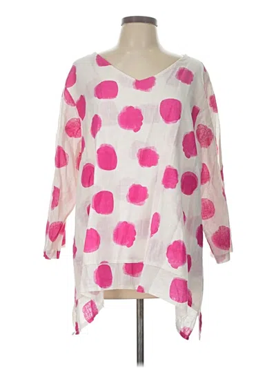 Pre-owned Kaktus Long Sleeve Blouse In Pink