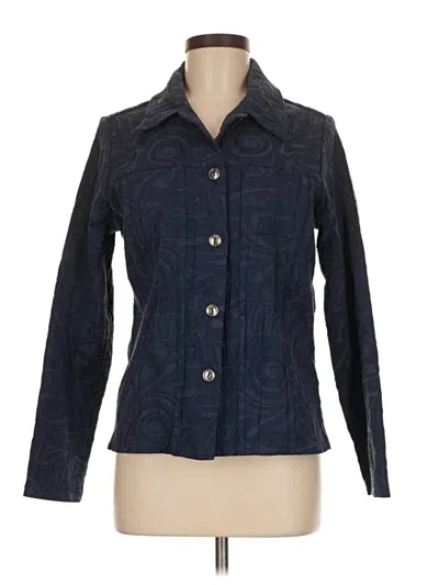 Pre-owned Kaktus Long Sleeve Button Down Shirt In Blue