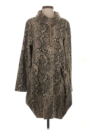 Pre-owned Kaktus Poncho In Brown