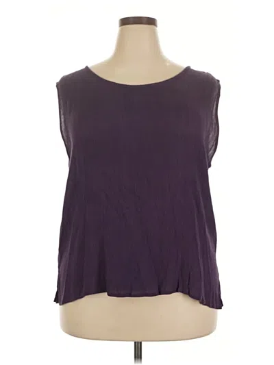 Pre-owned Kaktus Sleeveless Blouse In Purple