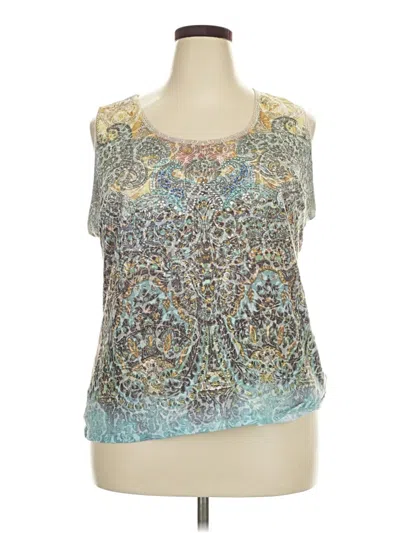 Pre-owned Kaktus Tank Top Tan Strapless Neckline Tops