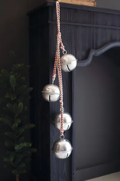 Kalalou Antique Silver Jingle Bell Cluster