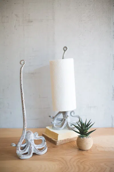 Kalalou Cast Iron Octopus Paper Towel Holder