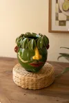 Kalalou Ceramic Head Planter - Starfruit