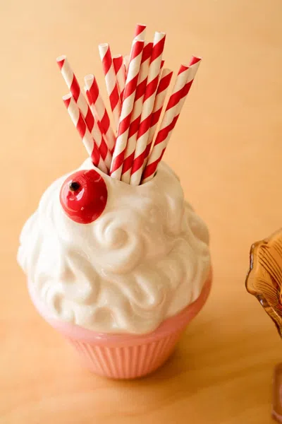 Kalalou Ceramic Pink Cupcake Vase
