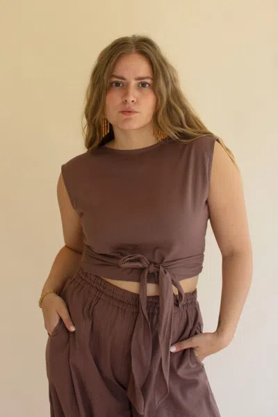 Kalalou Convertible Wrap Blouse - Mulberry In Red