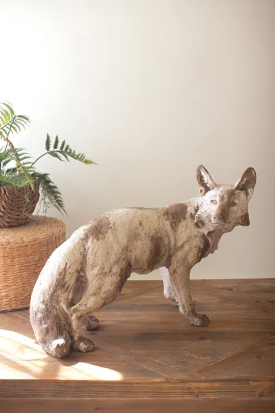 Kalalou Faux Concrete Fox