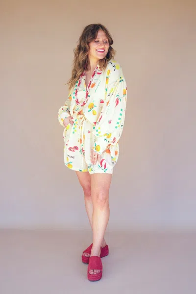 Kalalou Limone Print Co-ord Set In Multi