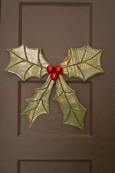 Kalalou Recycled Metal Holly Door Hanger