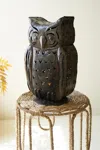 Kalalou Rustic Iron Owl Luminary