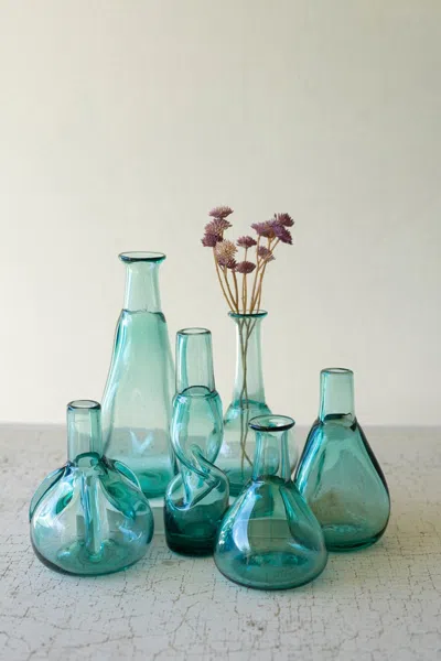 Kalalou Set Of Six Bottle Bud Vases