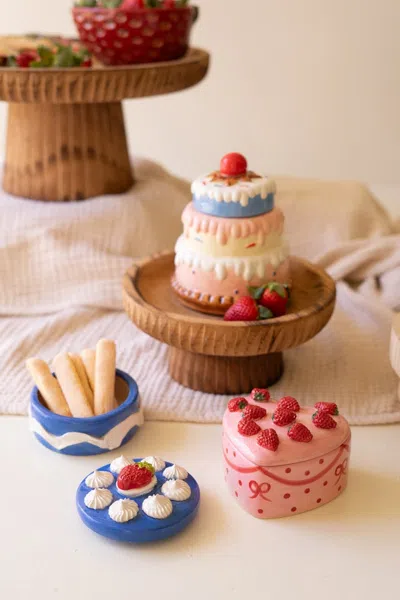Kalalou Set Of Three Ceramic Dessert Boxes.