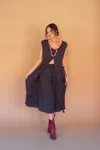 Kalalou Sleeveless Split-front Tunic In Multi