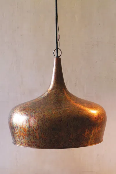 Kalalou Tear Drop Pendant Light - Rustic Finish