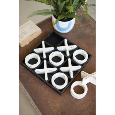 Kalalou Wooden Tic-tac-toe Game