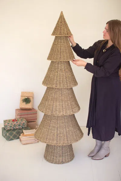 Kalalou Woven Vine Christmas Tree