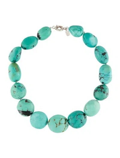 Pre-owned Kalan By Suzanne Kalan Turquoise Bead Strand Necklace, 18" In Multi