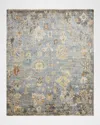 Kalaty Rug Corporation Amadie Hand-knotted Rug, 12' X 15' In Blue Ice