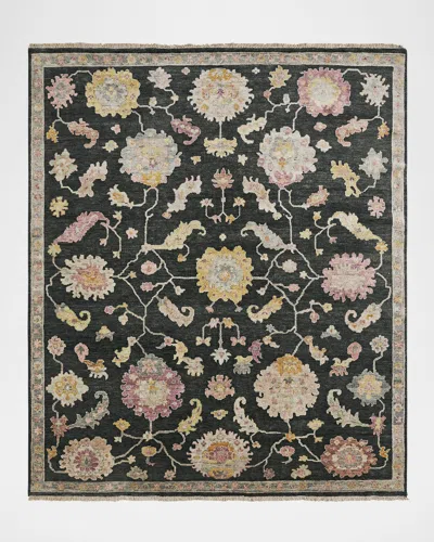 Kalaty Rug Corporation Elijah Hand-knotted Rug, 12' X 15' In Graphite/pastels