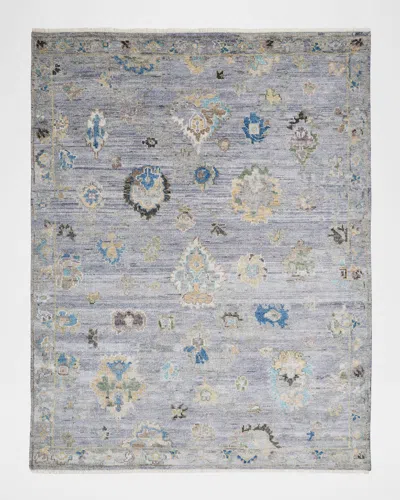 Kalaty Rug Corporation Florence Hand-knotted Rug, 6' X 9' In Gray