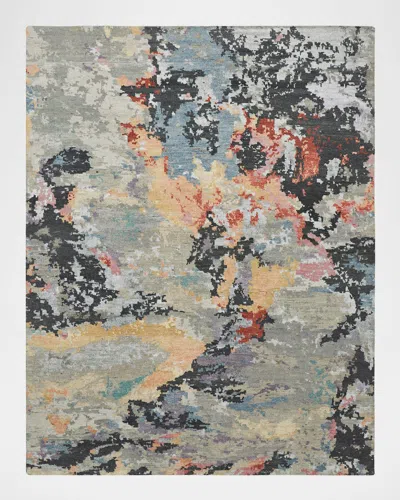 Kalaty Rug Corporation Jane Hand-knotted Rug, 12' X 15' In Greys/multi