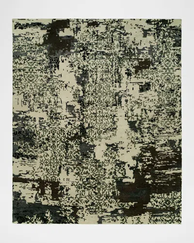 Kalaty Rug Corporation Valley Hand-knotted Rug, 12' X 15' In Linen Multi