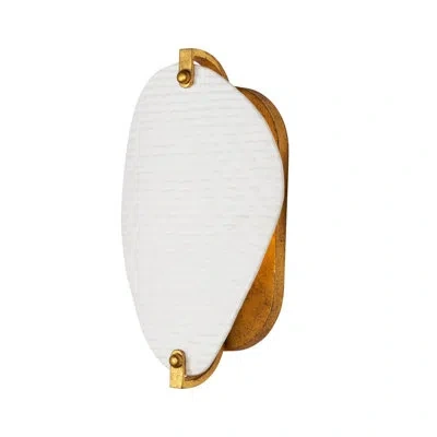 Kalco Aliform 1 Lt Oxidized Gold Leaf Wall Sconce