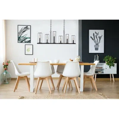 Kalco Allston 15 Lt Black Iron Chandelier  In Matte Black
