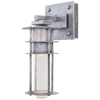 Kalco Anchorage 12 1/4" High Rugged Iron Glass Wall Sconce