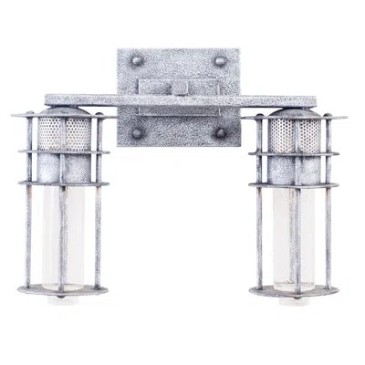 Kalco Anchorage 2 Lt Rugged Iron Bath Wall Sconce