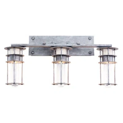 Kalco Anchorage 3 Lt Rugged Iron Vanity Light