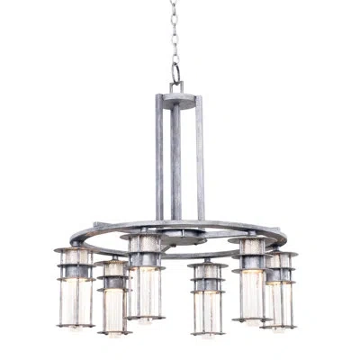Kalco Anchorage 6 Lt Rugged Iron Chandelier