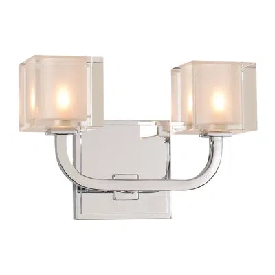 Kalco Arcata 2 Lt Polished Chrome Wall Sconce