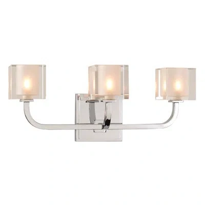 Kalco Arcata 3 Lt Polished Chrome Vanity Light