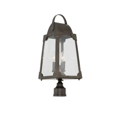 Kalco Arlington 3 Lt Aged Bronze Outdoor Post Mount
