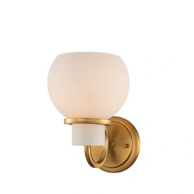 Kalco Ascher 1 Lt Winter Brass Wall Sconce