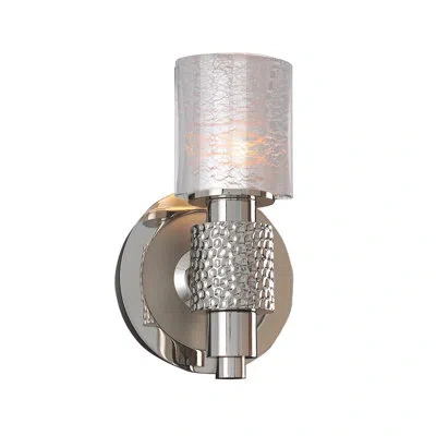 Kalco Ashington 1 Lt Polished Satin Nickel Bath Wall Sconce